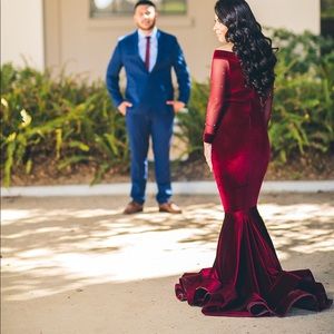 Dresses - Velvet burgundy dress! Dresses - Velvet burgundy dress!